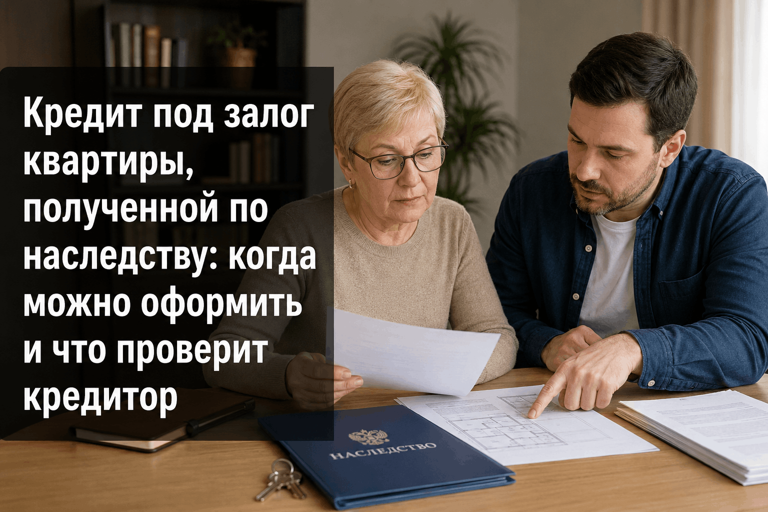 Кредит под залог квартиры, полученной по наследству: когда можно оформить и что проверит кредитор