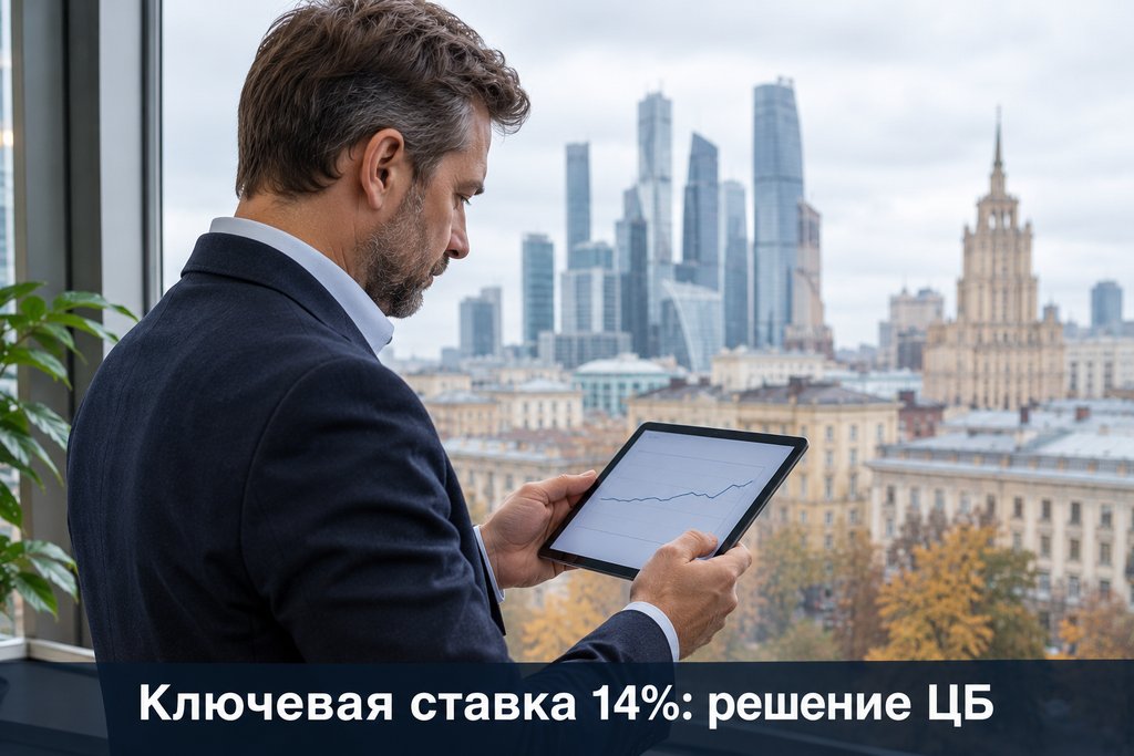 ЦБ сохранил ключевую ставку на уровне 14% и пересмотрел прогноз на 2027 год