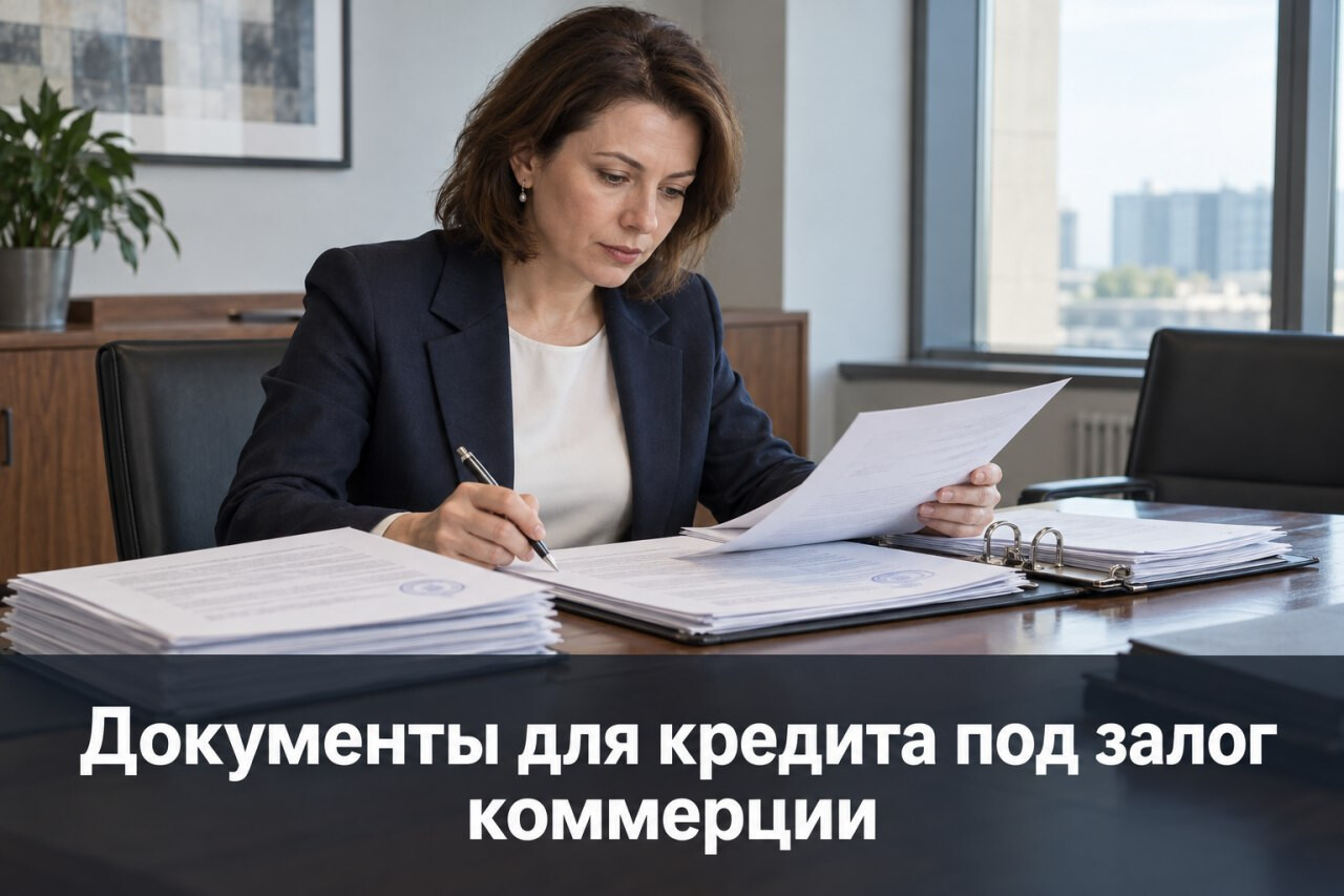 Какие документы нужны для кредита под залог коммерческой недвижимости