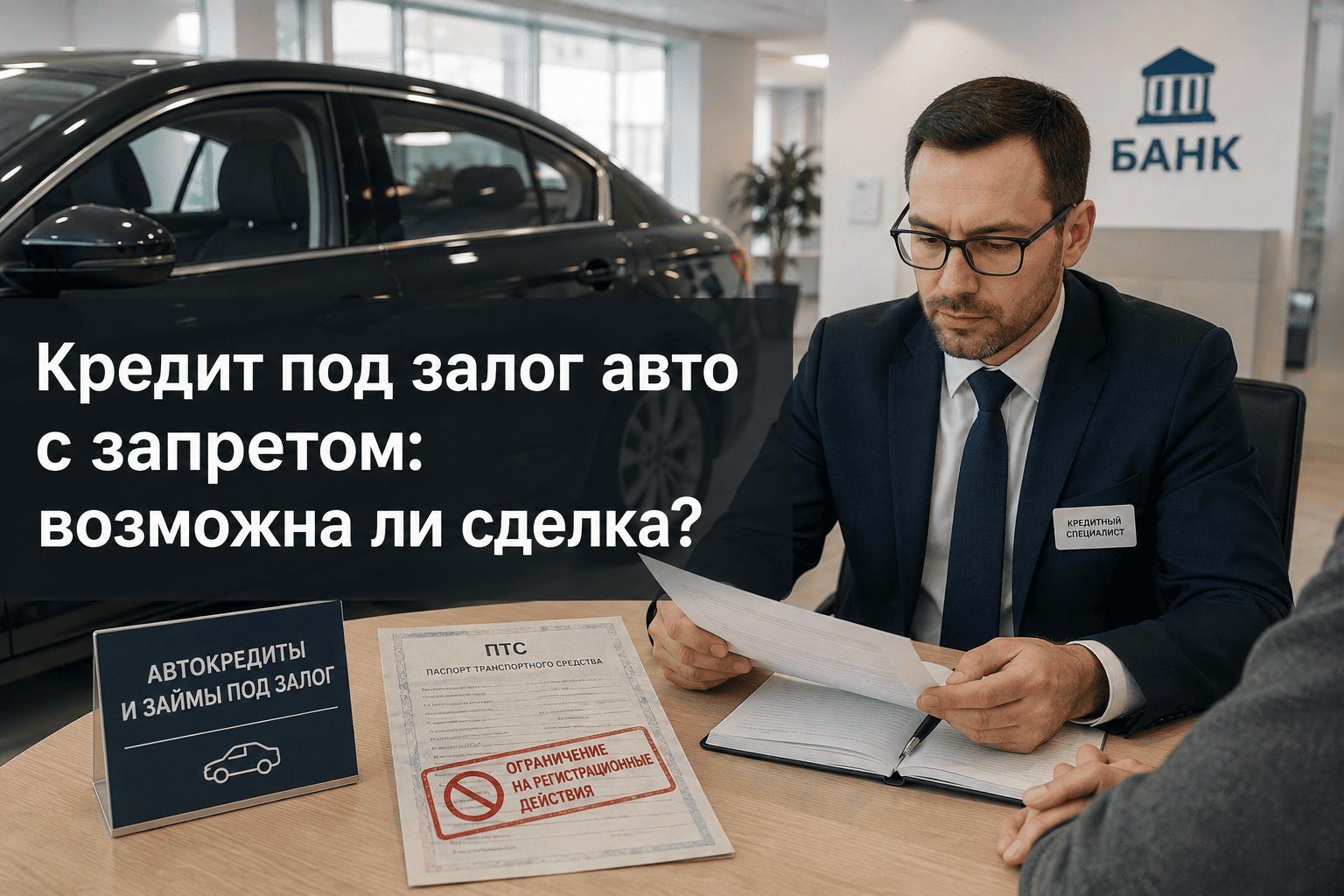 Кредит под залог автомобиля с запретом регистрационных действий: возможна ли сделка