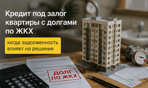 Кредит под залог квартиры с долгами по ЖКХ: когда задолженность влияет на решение
