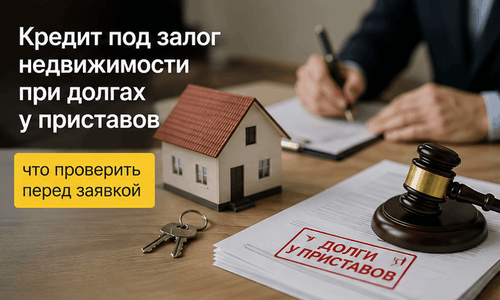 Кредит под залог недвижимости при долгах у приставов: что проверить перед заявкой