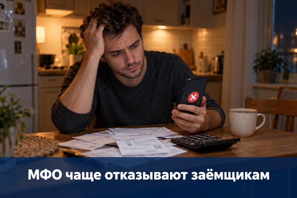 МФО стали чаще отказывать заемщикам: одобрение микрозаймов снизилось до 37,1%