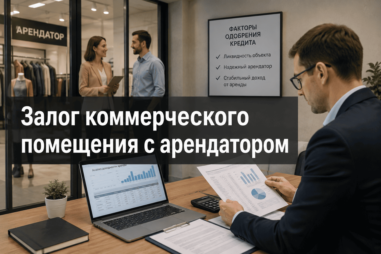 Кредит под залог коммерческого помещения с арендатором: как аренда влияет на одобрение