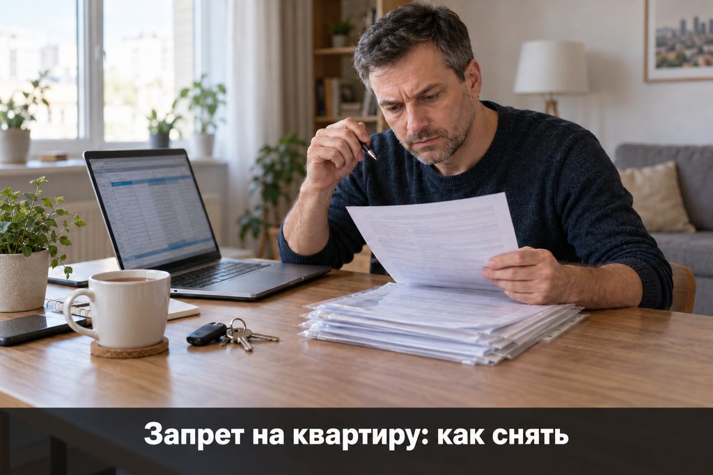 Запрет регистрационных действий с квартирой: как узнать причину и снять ограничение